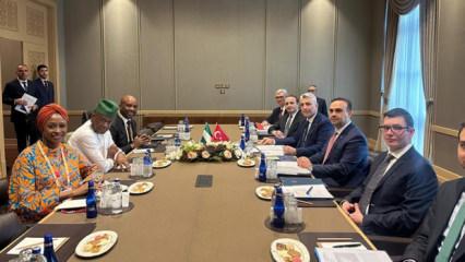 Bakanlar Bolat ve Kacır, Nijerya Sanayi, Ticaret ve Yatırım Devlet Bakanı Enoh ile g&ouml;r&uuml;şt&uuml;
