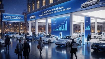 Benzinli ara&ccedil; saltanatı bitiyor: Avrupa'da elektrikli modeller zirveye yerleşti