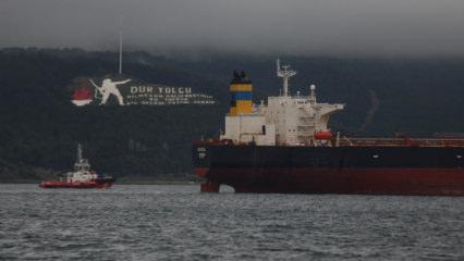 Bozcaada'da karaya oturan gemi kurtarıldı