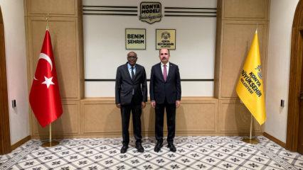 Cibuti Cumhuriyeti Ankara B&uuml;y&uuml;kel&ccedil;isi Abdillahi, Başkan Altay'ı ziyaret etti