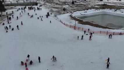Davraz Kayak Merkezi ara tatilde doldu taştı!