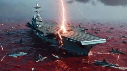 İran'dan ABD u&ccedil;ak gemisini hedef alan paylaşım