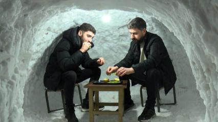 Muş'ta kar &ccedil;ay ocağı işletmecisine yaradı! 10 g&uuml;nde yeni mekan sahibi oldu