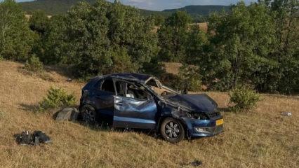 Kastamonu'da devrilen otomobilin s&uuml;r&uuml;c&uuml;s&uuml;nden acı haber