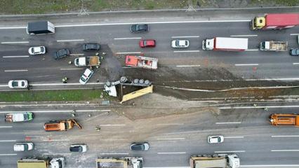 Kuzey Marmara Otoyolu'nda kaza: B&ouml;lgeye ekipler sevk edildi