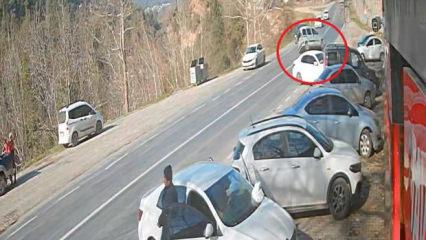 Mersin&rsquo;de korkun&ccedil; kaza: Ailesiyle birlikte şarampole u&ccedil;tu