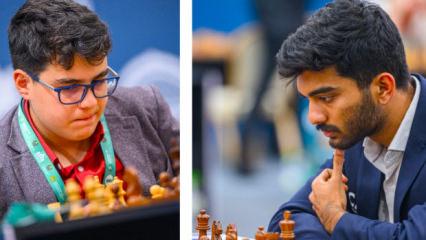 Milli satran&ccedil;&ccedil;ı Yağız Kaan Erdoğmuş D&uuml;nya Şampiyonu Gukesh'e kaybetti