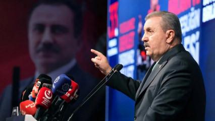 Mustafa Destici BBP'nin 33. yılında konuştu: O sa&ccedil; &ouml;rg&uuml;s&uuml; Bozkurt'un yelesidir!