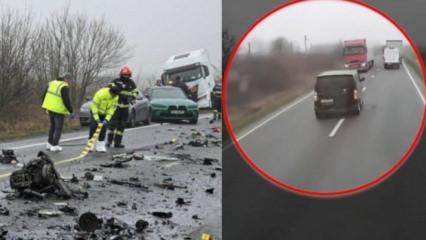 Romanya&rsquo;da PAOK taraftarlarını taşıyan minib&uuml;s kaza yaptı