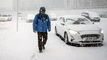 Valilik ve AKOM'dan son dakika a&ccedil;ıklamaları! İstanbul'un 5 il&ccedil;esi i&ccedil;in kar uyarısı geldi..