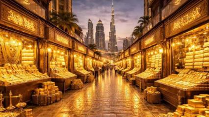 D&uuml;nyada bir ilk: Dubai'de altın sokak kuruluyor