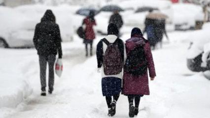 2 ilde eğitime kar engeli! Okullar tatil edildi