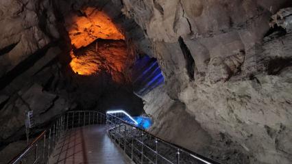 350 milyon yıllık G&ouml;kg&ouml;l Mağarası&rsquo;na ziyaret&ccedil;i rekoru!