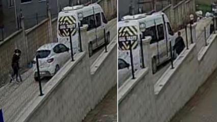 Bursa'da servis şof&ouml;r&uuml; ile s&uuml;r&uuml;c&uuml;n&uuml;n tekme tokat kavgası