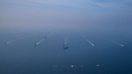 ABD'den son dakika İran paylaşımı: Savaş filosu Tahran'ın dibinde