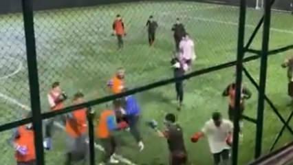 Bursa&rsquo;da boks&ouml;rler halı sahada hem antrenman yaptı hem de top oynadı