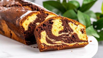 &Ccedil;ay saatlerinin klasiği: Kolay mermer kek tarifi