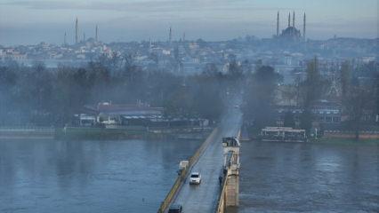 Edirne'de Meri&ccedil; Nehri'nin debisi iki g&uuml;nde yaklaşık 3 katına &ccedil;ıktı