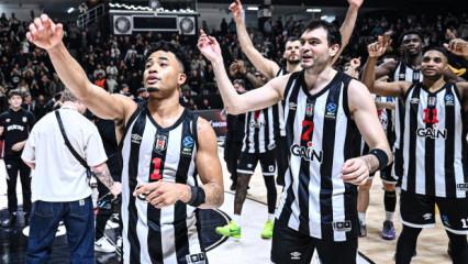 EuroCup'ta T&uuml;rk derbisini kazanan Beşiktaş &ccedil;eyrek finalde