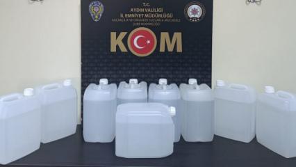 Hepsi bir ara&ccedil;ta bulundu: 45 litre etil alkol ele ge&ccedil;irildi!