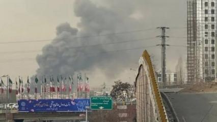 İran'da korkutan yangın: 200 d&uuml;kkan tamamen yandı!