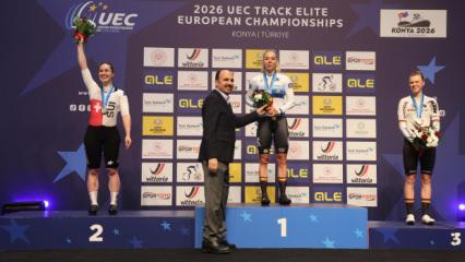 Konya'da Avrupa Pist Bisikleti Şampiyonası gururu: D&uuml;nya rekorları kırıldı