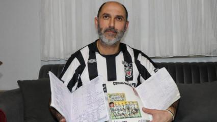 Onunki bir kara sevda! Hakan Altınel 25 yıldır Beşiktaş'ın her ma&ccedil;ını tek tek not ediyor