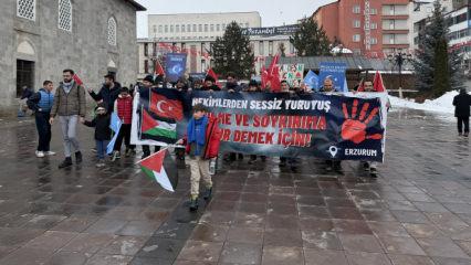 Sağlık &ccedil;alışanları Gazze i&ccedil;in sessiz y&uuml;r&uuml;y&uuml;ş&uuml; 117. haftada da s&uuml;rd&uuml;rd&uuml;