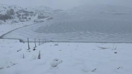 Sivas 4 Eyl&uuml;l Barajı buz tuttu