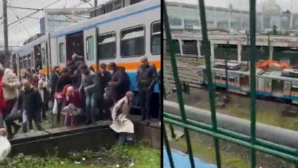 Son Dakika: Esenler'de metro raylardan &ccedil;ıktı! Yolcular tahliye ediliyor