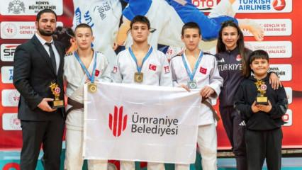 &Uuml;mraniye Belediyesi Spor Kul&uuml;b&uuml;'nden T&uuml;rkiye Şampiyonası'nda &ccedil;ifte altın