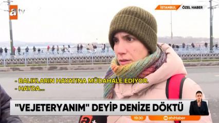 Vegan kadın yaşlı adamın balıklarını denize attı, ortalık karıştı!