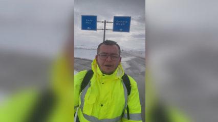 Umreye gitmek i&ccedil;in yaya olarak yola &ccedil;ıkan İbrahim: İlahi aşk ağır bastı 