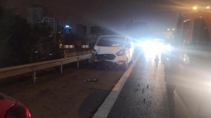 8 ara&ccedil; birbirine girdi! TEM kilitlendi