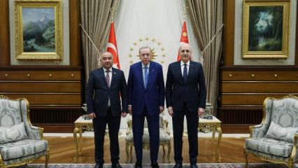 Cumhurbaşkanı Erdoğan, Kırgızistan Meclis Başkanı Turgunbek Uulu'yu kabul etti
