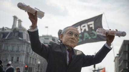 ABD'de Netanyahu'ya karşı eylem: Yahudiler bile 'Bizden değil' diyerek tepki g&ouml;sterdi!