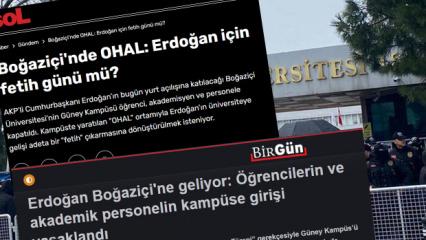Başkan Erdoğan'ın gelişi &ouml;ncesi Boğazi&ccedil;i &Uuml;niversitesi hakkında &ccedil;irkin provokasyon