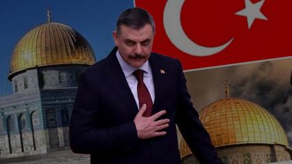 CHP'nin ayarını bozan Bakan &Ccedil;ift&ccedil;i'den manidar tarihte Kud&uuml;s paylaşımı: Elbet bir g&uuml;n!