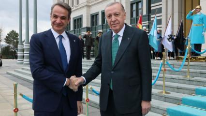 Cumhurbaşkanı Erdoğan, Mi&ccedil;otakis'i kabul etti