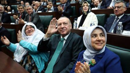 Cumhurbaşkanı Erdoğan'dan destek! Zeynep G&uuml;neş 100 t&uuml;lbentli kadınla Meclis'te