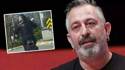 Cem Yılmaz, trafikte kasksız yolculuk yaparken yakalandı!