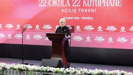 Emine Erdoğan&rsquo;dan TOGEMDER&rsquo;in "22 Okula 22 K&uuml;t&uuml;phane" Projesi a&ccedil;ılışına ilişkin paylaşım