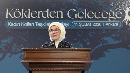 Emine Erdoğan'dan '&ccedil;ok b&uuml;y&uuml;k ve &ccedil;ok g&uuml;&ccedil;l&uuml; bir aileyiz' mesajı