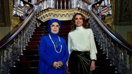 Emine Erdoğan'dan &Uuml;rd&uuml;n Kralı 2. Abdullah ile eşinin T&uuml;rkiye ziyaretine ilişkin paylaşım