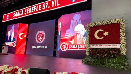 Erdoğan'dan Bah&ccedil;eli'ye T&uuml;rk bayrağı motifli tebrik &ccedil;i&ccedil;eği