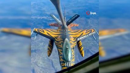 NATO paylaştı: T&uuml;rk F-16'sından havada yakıt ikmali