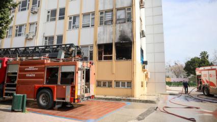 Okulda yangın &ccedil;ıktı! &Ouml;ğrenciler tahliye edildi