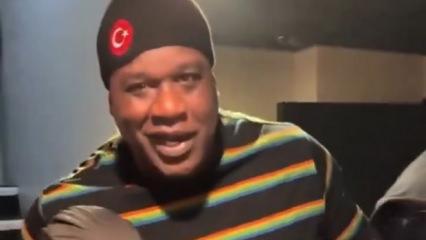 Shaquille O'Neal bir etkinlikte T&uuml;rk bayraklı şapkasıyla g&ouml;r&uuml;ld&uuml;