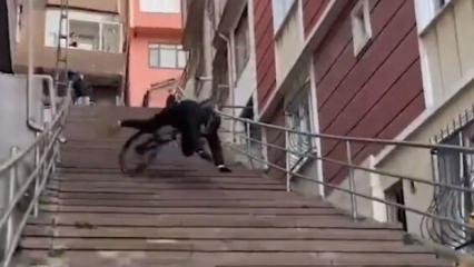 Şov yapacaktı kaza yaptı!