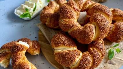 Bir kez deneyen hep yapıyor! Mayası tam tutan, susamı bol: S&uuml;tl&uuml; simit tarifi